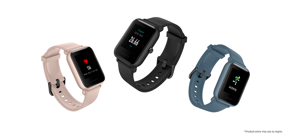 Huami Amazfit Bip Lite Smart Sports Watch 3ATM Water Resistant 45 Days Standby 1.28 Inch Touch Screen Bluetooth 4.1 GPS Heart Rate Monitor - Blue