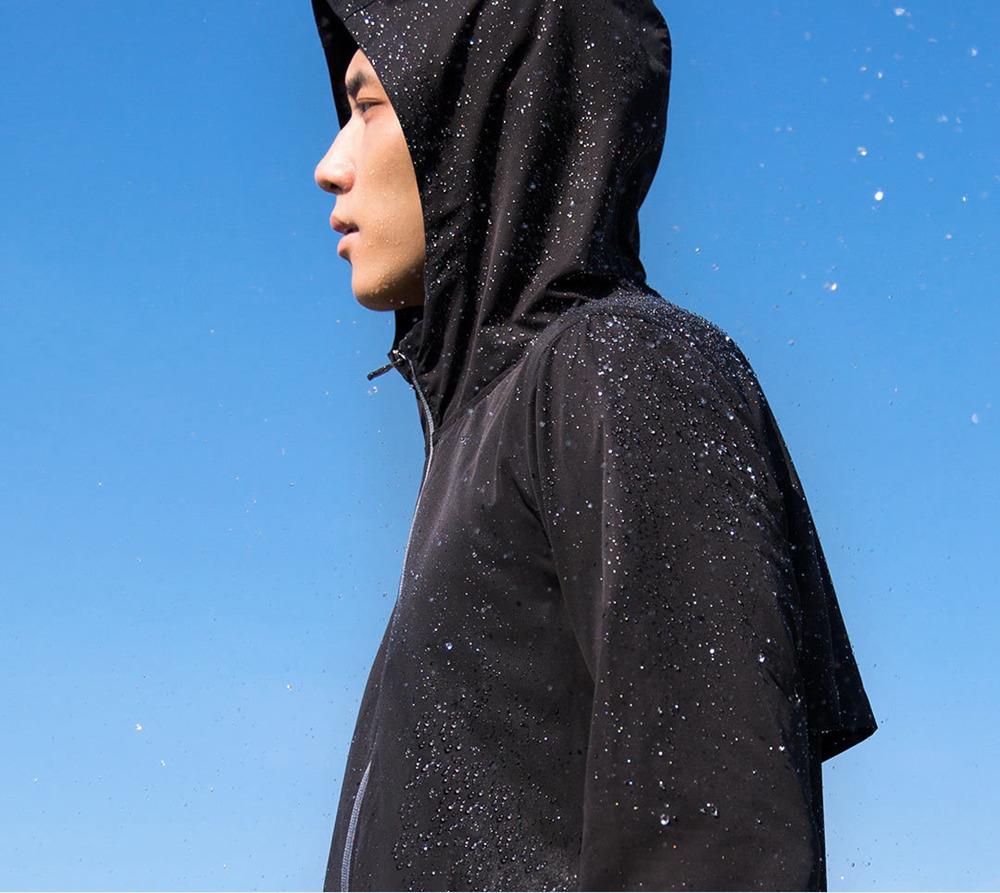 Xiaomi Men Backpack Jacket Water-resistant Sport Coat Size M -Khaki Gray