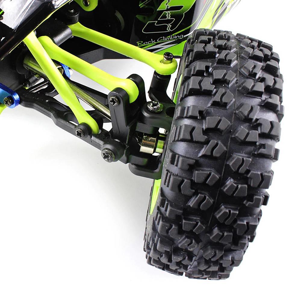 Upgraded WLtoys 12428 1:12 2.4G 4WD Off-road Vehicles with LED Lights RC Car RTR - Green