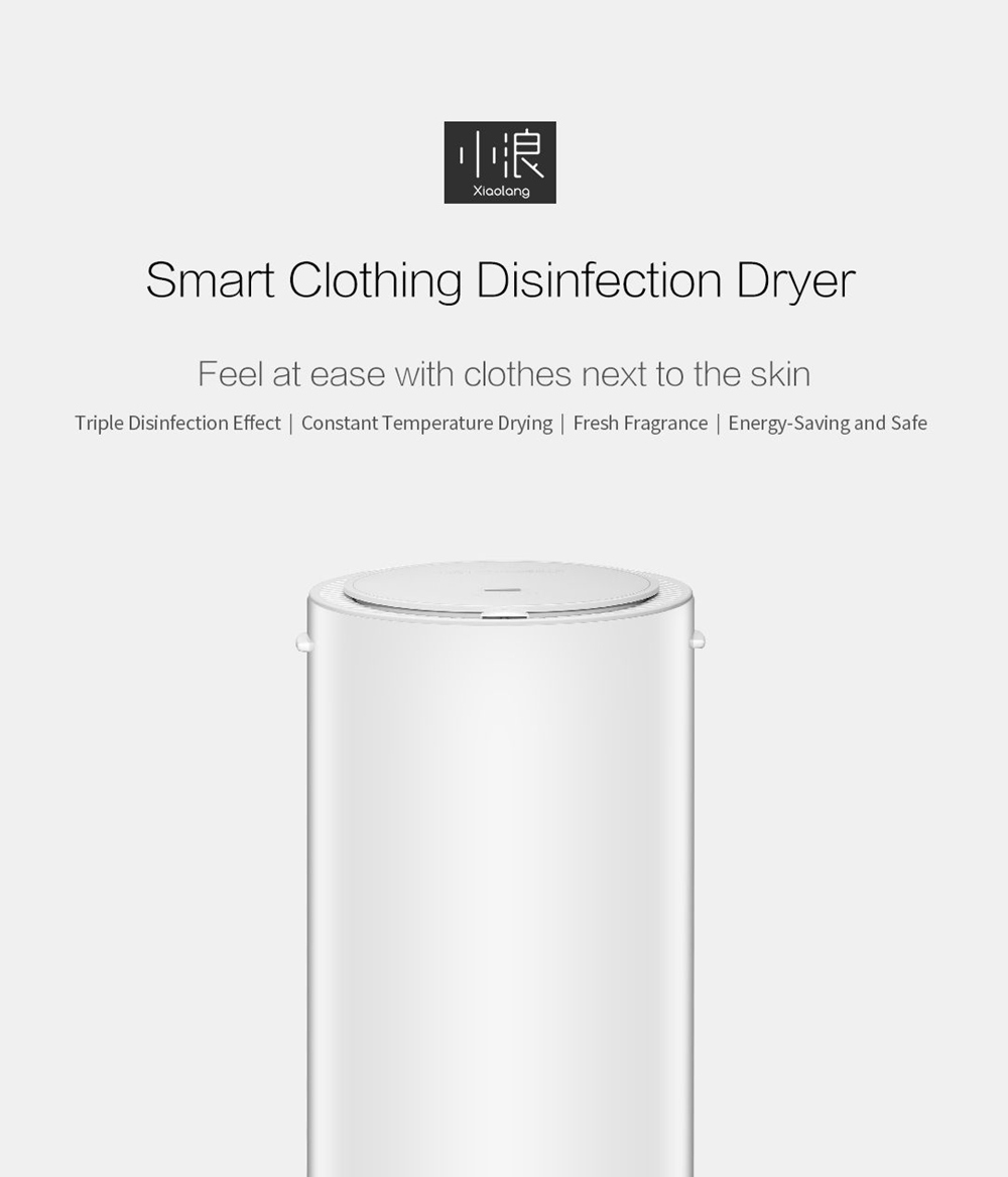 Xiaolang Smart Laundry Disinfection Dryer 35L Capacity 650W Power Sterilization Shoe Clothing Dryer - White
