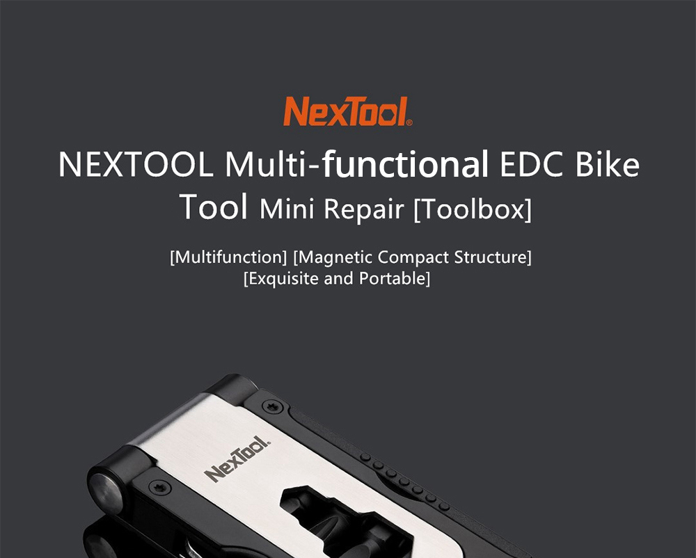 Xiaomi Youpin NEXTOOL Multifunctional DIY Household EDC Repair Bike Tool - Black