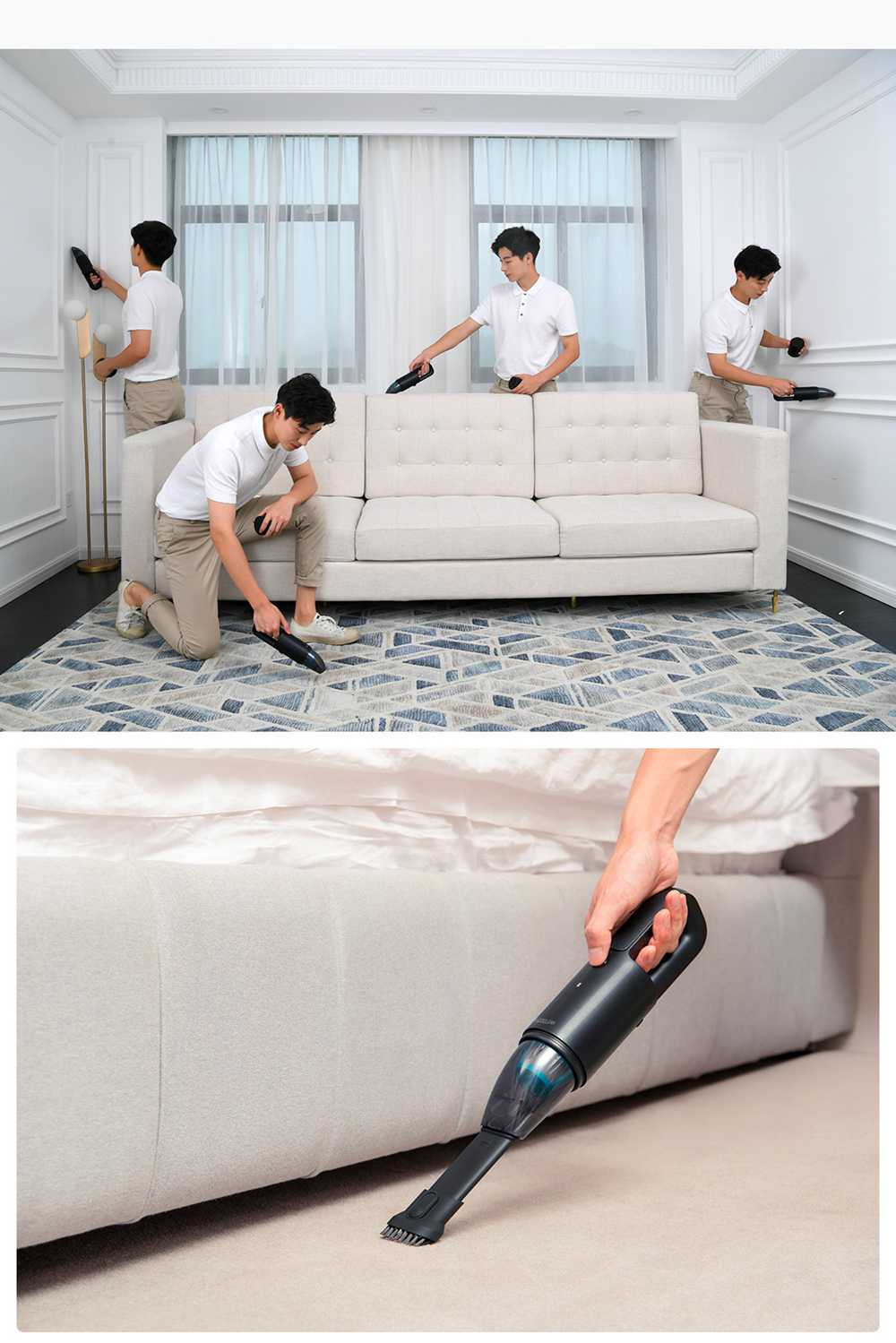 Xiaomi COCLEAN Car Portable Vacuum Cleaner 5000Pa Suction Black