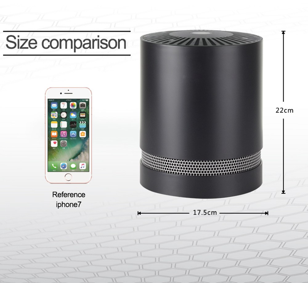 Household Portable Desktop Air Purifier For Removing Smoky Formaldehyde - Black