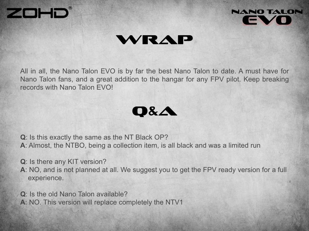 ZOHD Nano Talon EVO 860mm Wingspan AIO V-Tail EPP Molded FPV Fixed Wing RC Airplane PNP - With FPV Ready