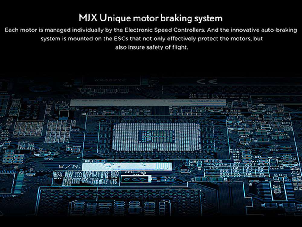 MJX Bugs 5 W B5W 4K Version 5G WIFI FPV GPS RC Drone With Single-axis Gimbal 20mins Flying Time Follow Me Mode RTF - One Battery With Bag