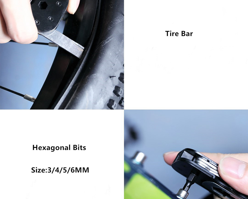 Xiaomi Youpin NEXTOOL Multifunctional DIY Household EDC Repair Bike Tool - Black