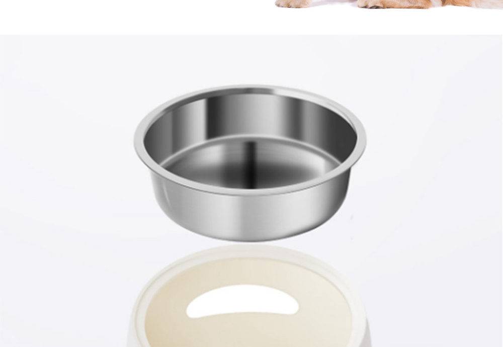 Xiaomi Youpin Stainless Steel Pet Dog Bowl 15 Degree Tilted Feeder Rust-resistant Non-skid Design