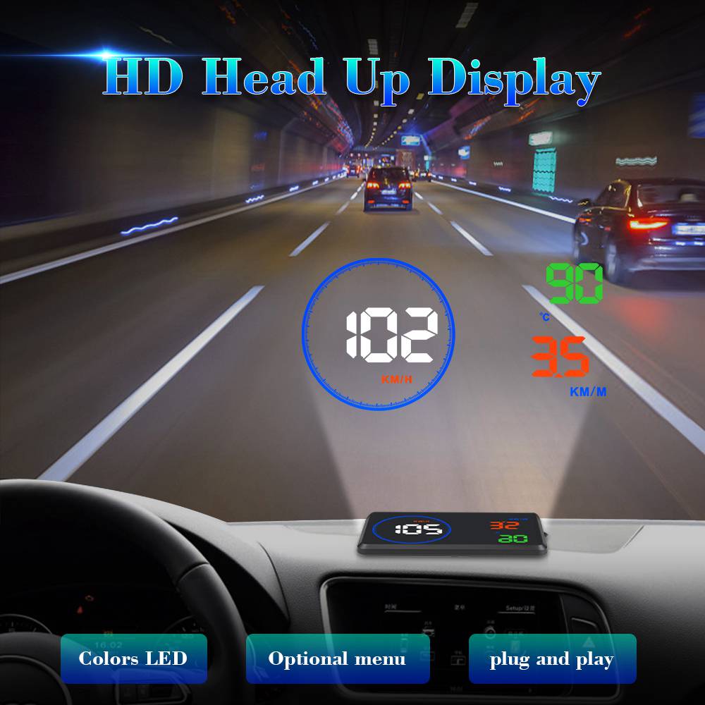 Geyiren M9 5.5 Inch Car OBD-II EUOBD HUD Head Up Display - Black