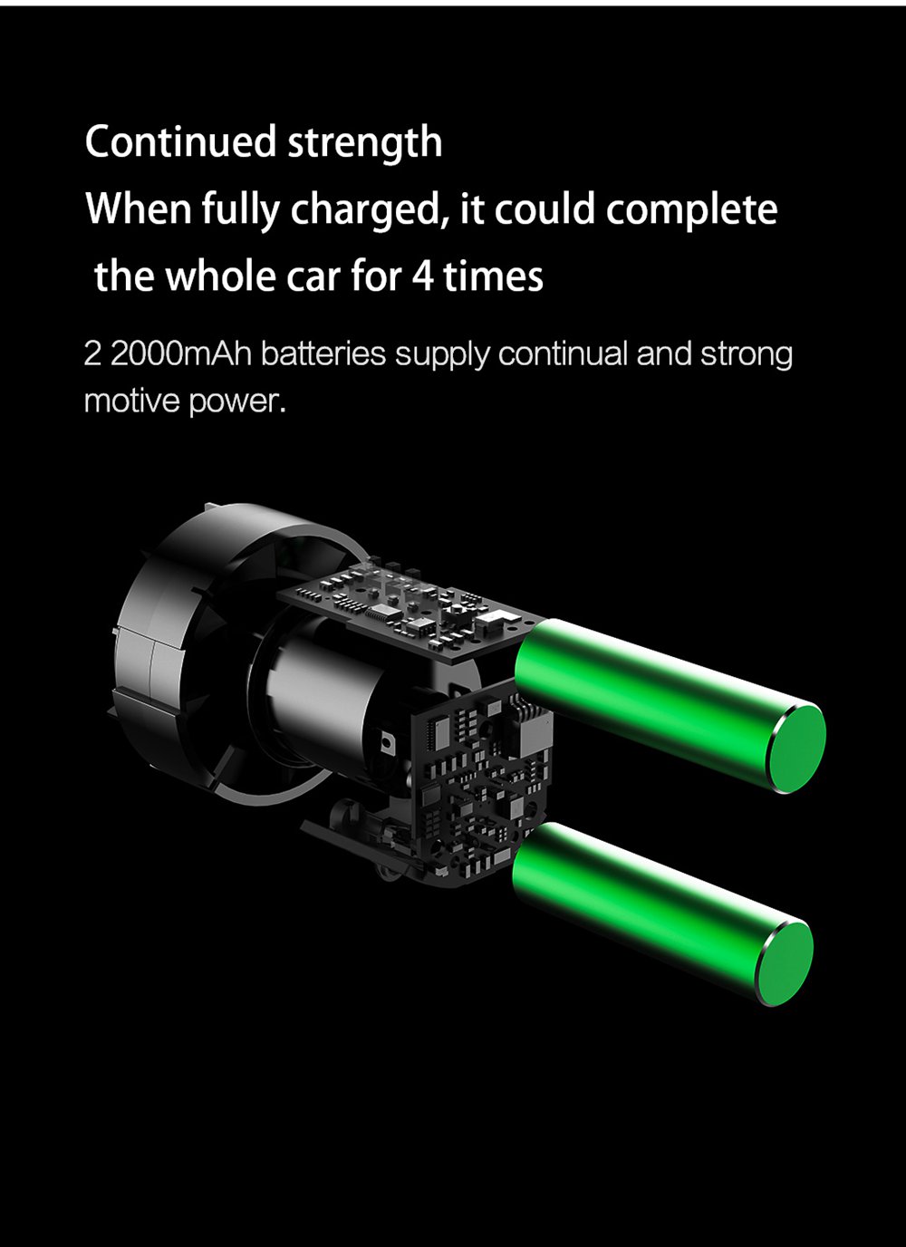 Xiaomi COCLEAN Car Portable Vacuum Cleaner 5000Pa Suction Black