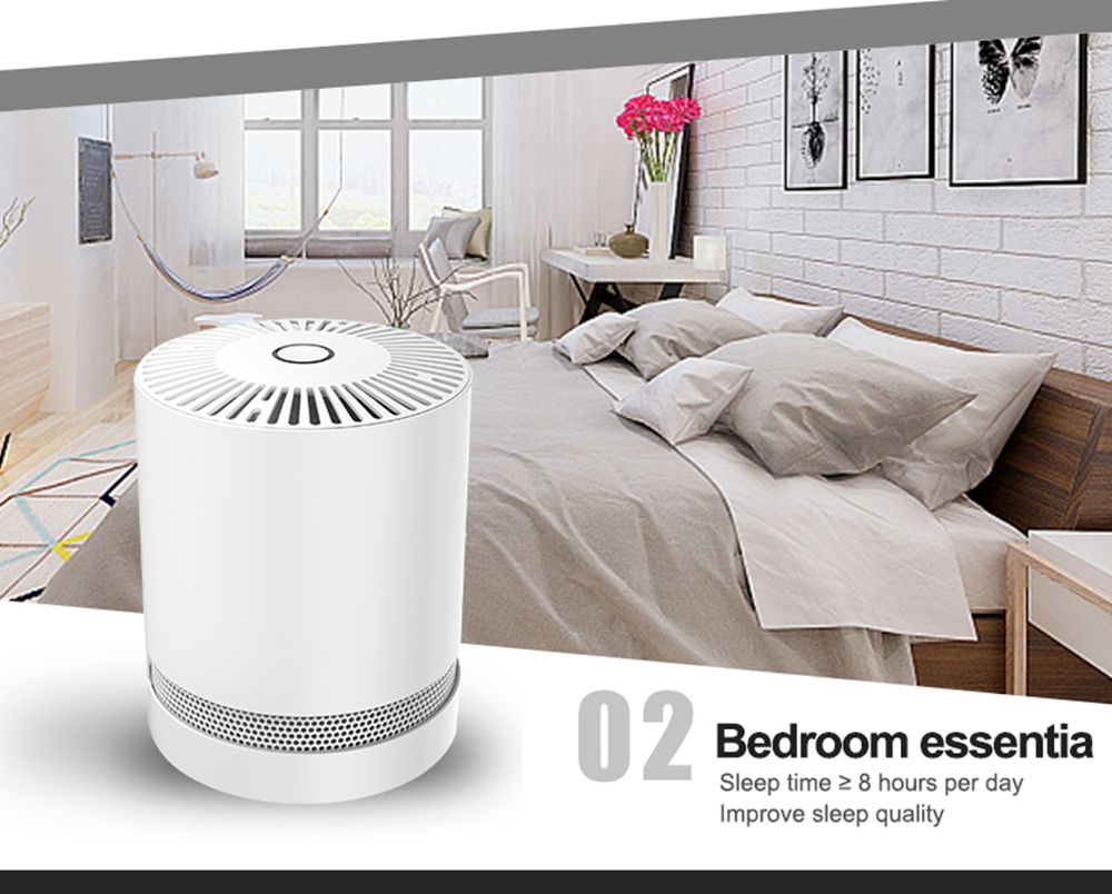 Household Portable Desktop Air Purifier For Removing Smoky Formaldehyde - Black