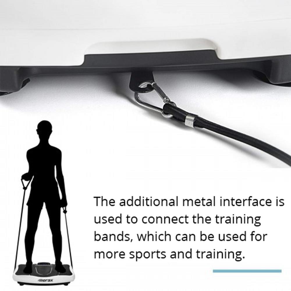 Merax Vibration Plate Trainer Fitness Machine Professional 2D Wipp Vibration With Bluetooth Speaker - White