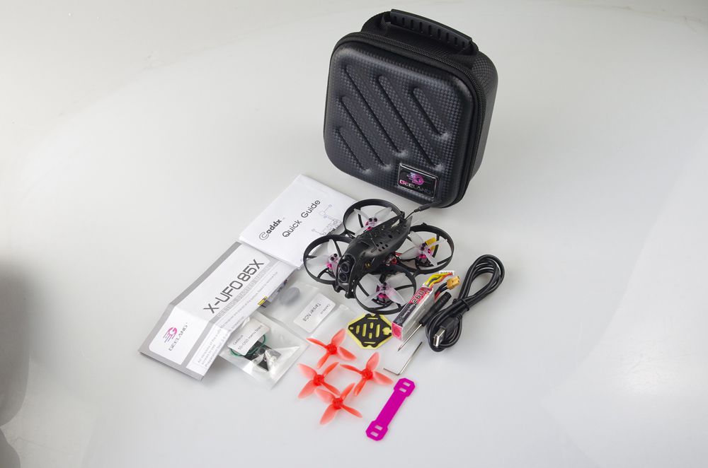 Geelang Hobby X-UFO 85X 4K 3-4S Cinewhoop FPV Racing Drone With Supra F4 OSD 12A Caddx Tarsier Cam DVR BNF - TBS Crossfire Receiver