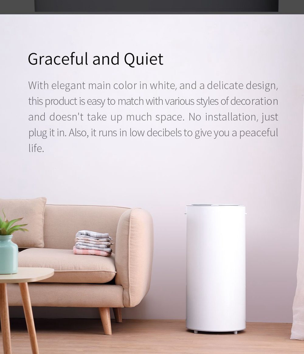 Xiaolang Smart Laundry Disinfection Dryer 35L Capacity 650W Power Sterilization Shoe Clothing Dryer - White