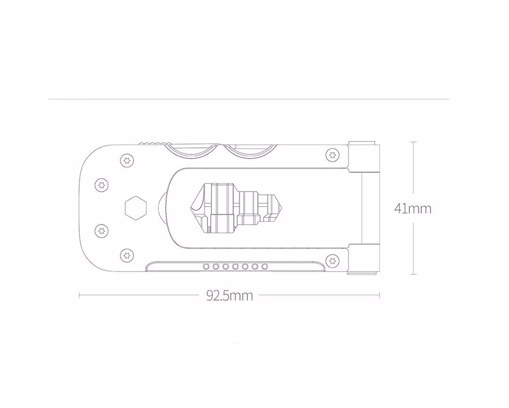 Xiaomi Youpin NEXTOOL Multifunctional DIY Household EDC Repair Bike Tool - Black
