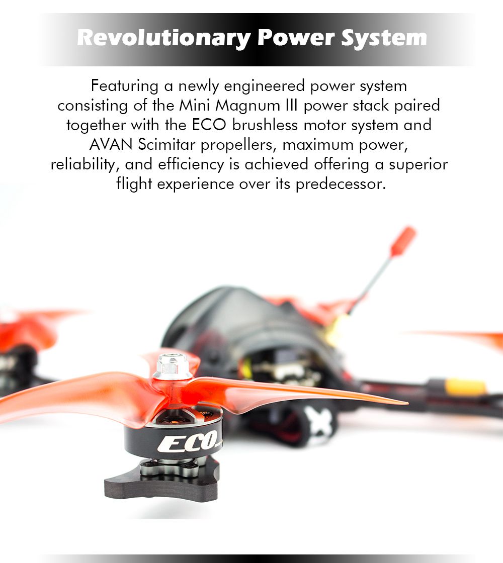Emax Hawk Sport 5 Inch 4S FPV Racing Drone With F4 BFOSD 4in1 35A BLheli_32 ECO2207 2400KV Caddx Turbo Micro F2 Cam - BNF Version