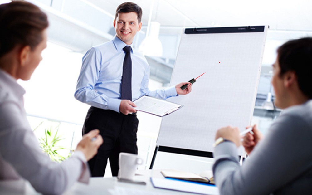 2.4g 1200 DPI Wireless Intelligent Pointer Remote Control Optical Projection Flip Pen - Black