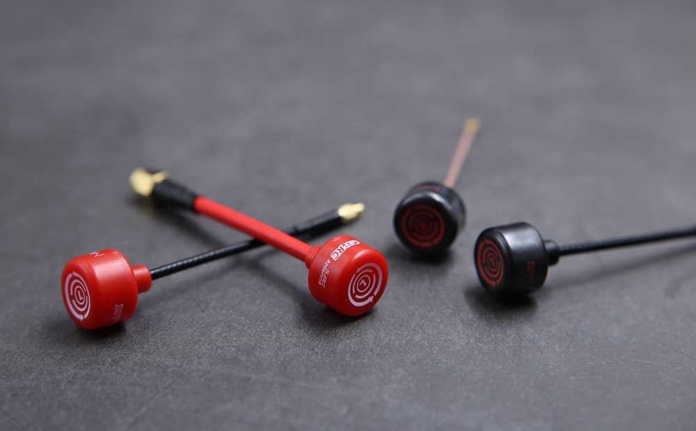 2PCS Geprc Momoda 5.8G 2dBi RHCP MMCX FPV Antenna For FPV Goggles Monitor Racing Drone - Red