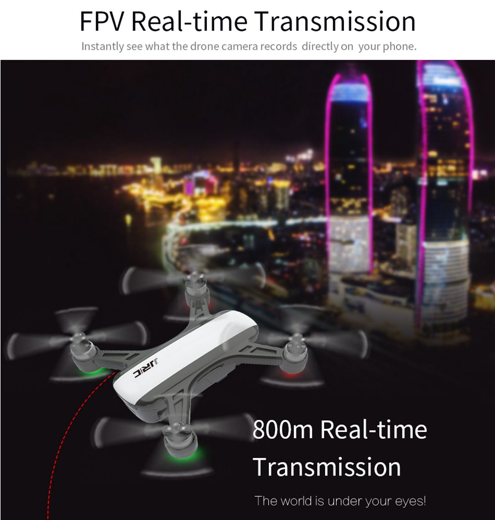 JJRC X9P 4K Version 5G WIFI 1KM FPV Dual GPS RC Drone With 2-Axis Gimbal 50X Digital Zoom Optical Flow Positioning RTF Version - White