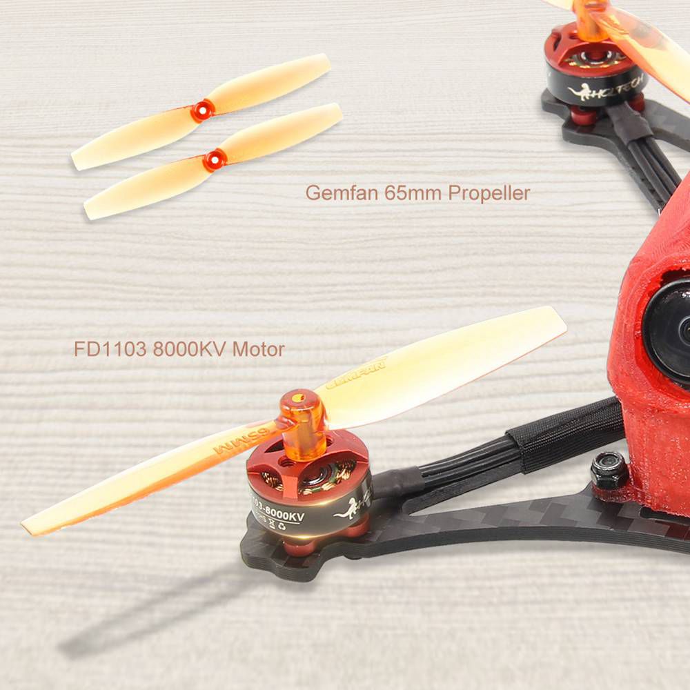 HGLRC Parrot120 2.5 Inch 2-3S Toothpick FPV Racing Drone FD411 OSD 13A 5.8G 400mW Caddx Turbo Eos2 Cam PNP - Without Receiver