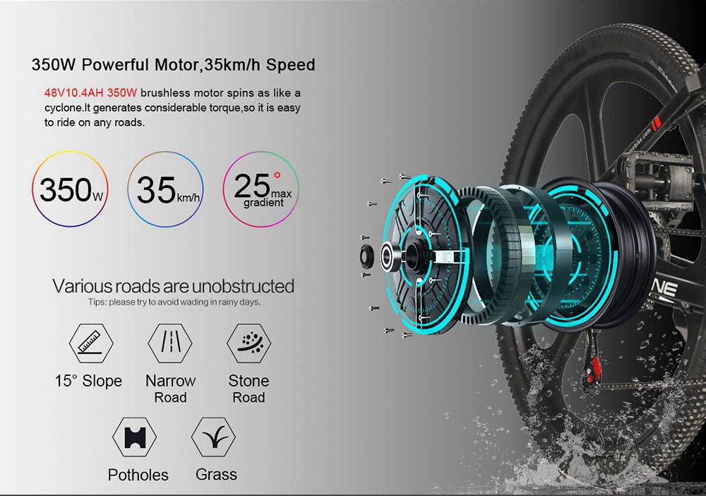 samebike lo26 moped electric bike