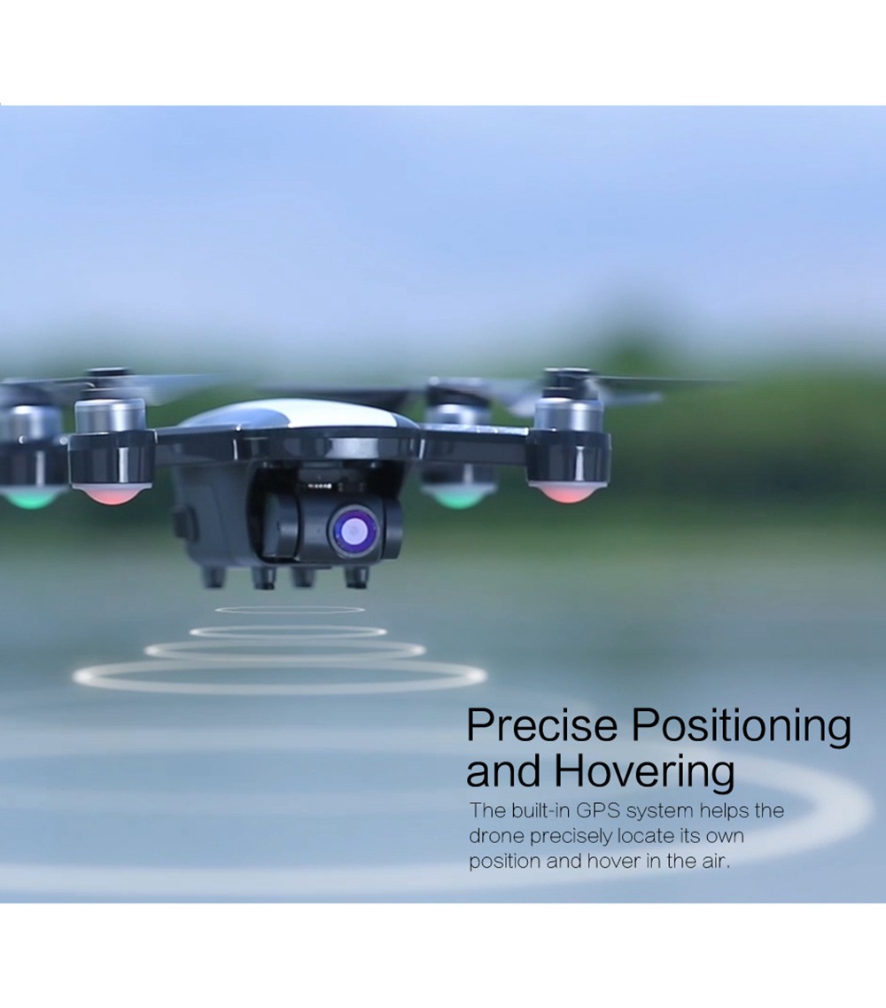 JJRC X9P 4K Version 5G WIFI 1KM FPV Dual GPS RC Drone With 2-Axis Gimbal 50X Digital Zoom Optical Flow Positioning RTF Version - White