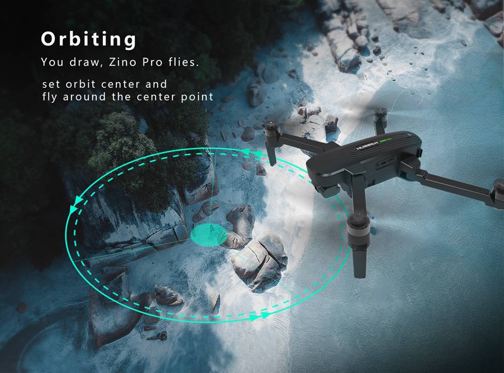 Hubsan ZINO PRO GPS 5G WIFI 4KM FPV RC Drone UHD 4K 3-Axis Gimbal Detachable Filter Camera Panorama Photography Mode RTF - Portable Three Batteries Version