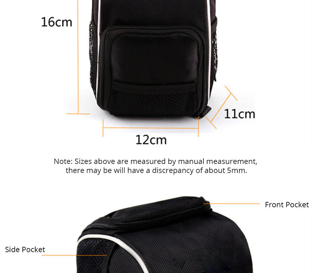 Waterproof Handlebar Bag Folding Storage Pack for KUGOO S1 and KUGOO S1 Pro Electric Scooter Bicycle