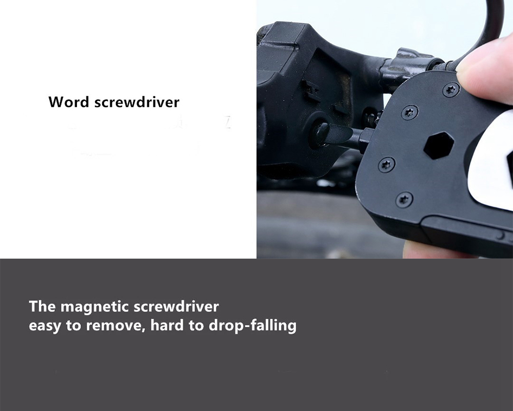 Xiaomi Youpin NEXTOOL Multifunctional DIY Household EDC Repair Bike Tool - Black