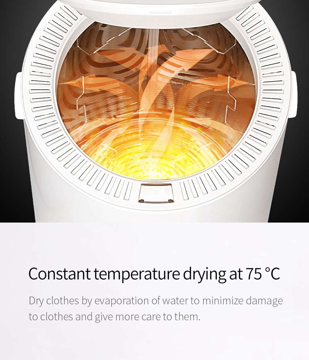 Xiaolang Smart Laundry Disinfection Dryer 35L Capacity 650W Power Sterilization Shoe Clothing Dryer - White