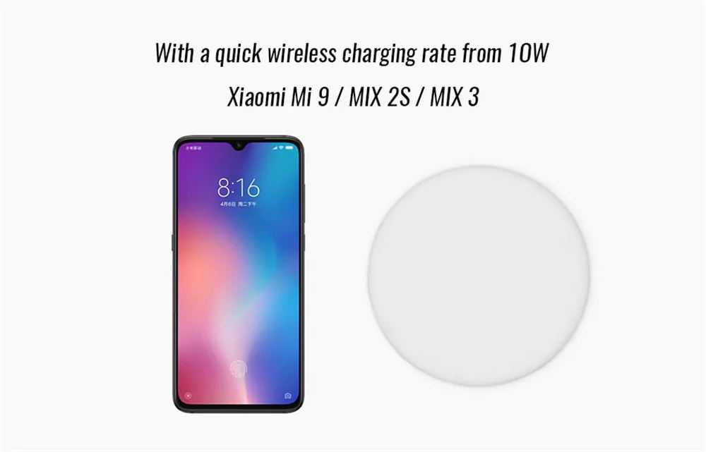 Xiaomi 20W High Speed Wireless Charger + 27W Fast Charging Plug + 1M Data Cable - White