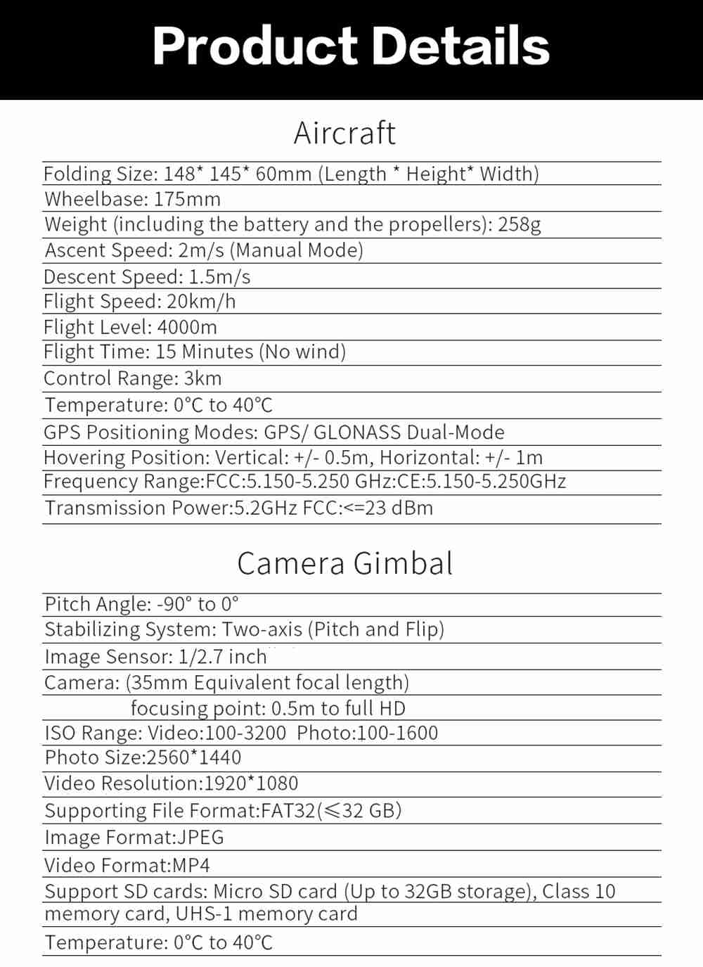 JJRC X9P 4K Version 5G WIFI 1KM FPV Dual GPS RC Drone With 2-Axis Gimbal 50X Digital Zoom Optical Flow Positioning RTF Version - Black