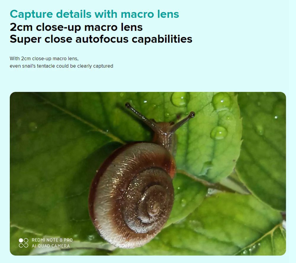 Xiaomi Redmi Note 8 Pro 6.53 Inch 4G LTE Smartphone MTK Helio G90T 6GB 128GB 64.0MP+8.0MP+2.0MP+2.0MP Quad Rear Cameras 4500mAh Battery MIUI 10 Fingerprint - White