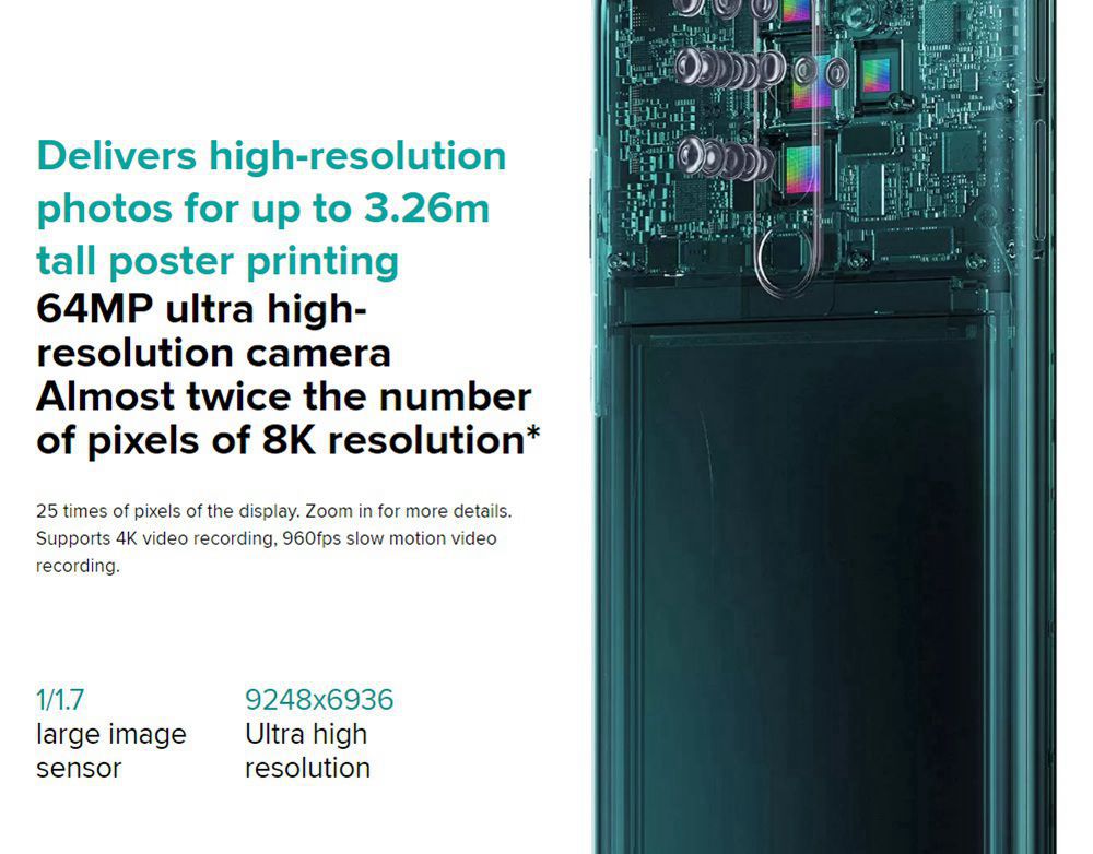 Xiaomi Redmi Note 8 Pro 6.53 Inch 4G LTE Smartphone MTK Helio G90T 6GB 64GB 64.0MP+8.0MP+2.0MP+2.0MP Quad Rear Cameras 4500mAh Battery MIUI 10 Fingerprint - White