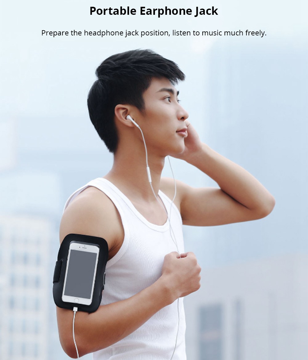 Xiaomi YUNMAI Sports Arm Bag Phone Pouch 5 Inch Reflective Strap - Black 19 Xiaomi YUNMAI Sports Arm Bag Phone Pouch 5 Inch Reflective Strap - Black