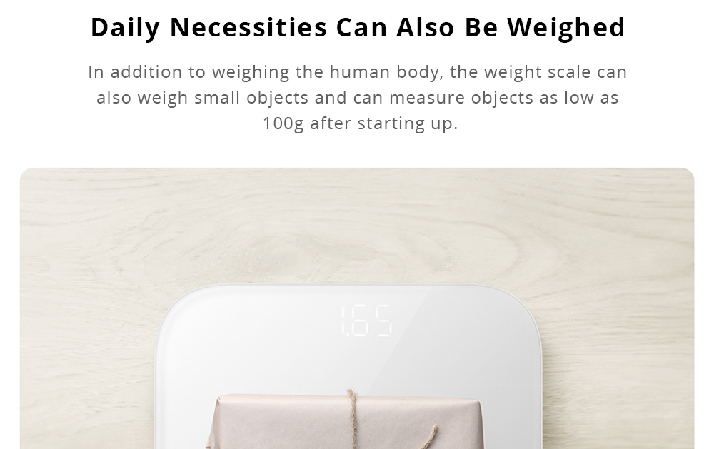 Xiaomi Smart Body Weight Scale 2 Bluetooth 5.0 APP Control LED Display Fitness Yoga Tools Scale - White