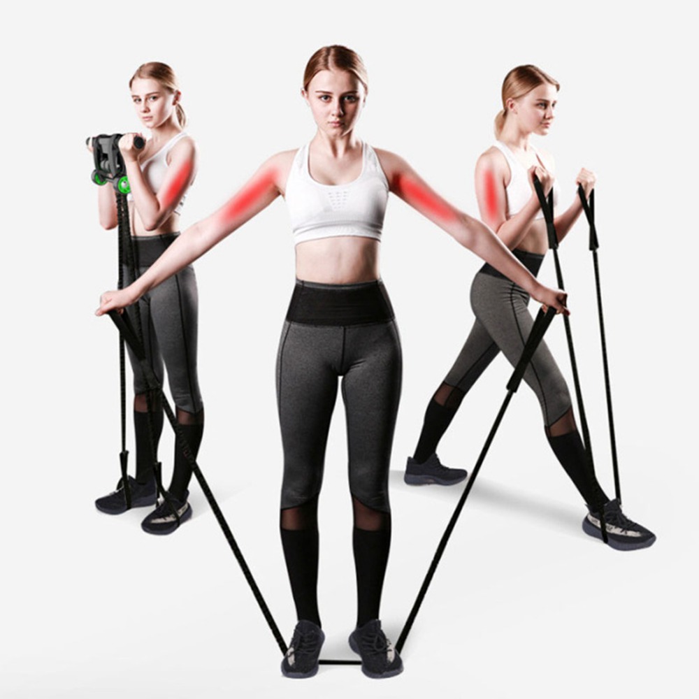 Folding Abdominal Wheel Abdomen Wheel Roller Home Fitness Equipment Training Device With Knee Pad