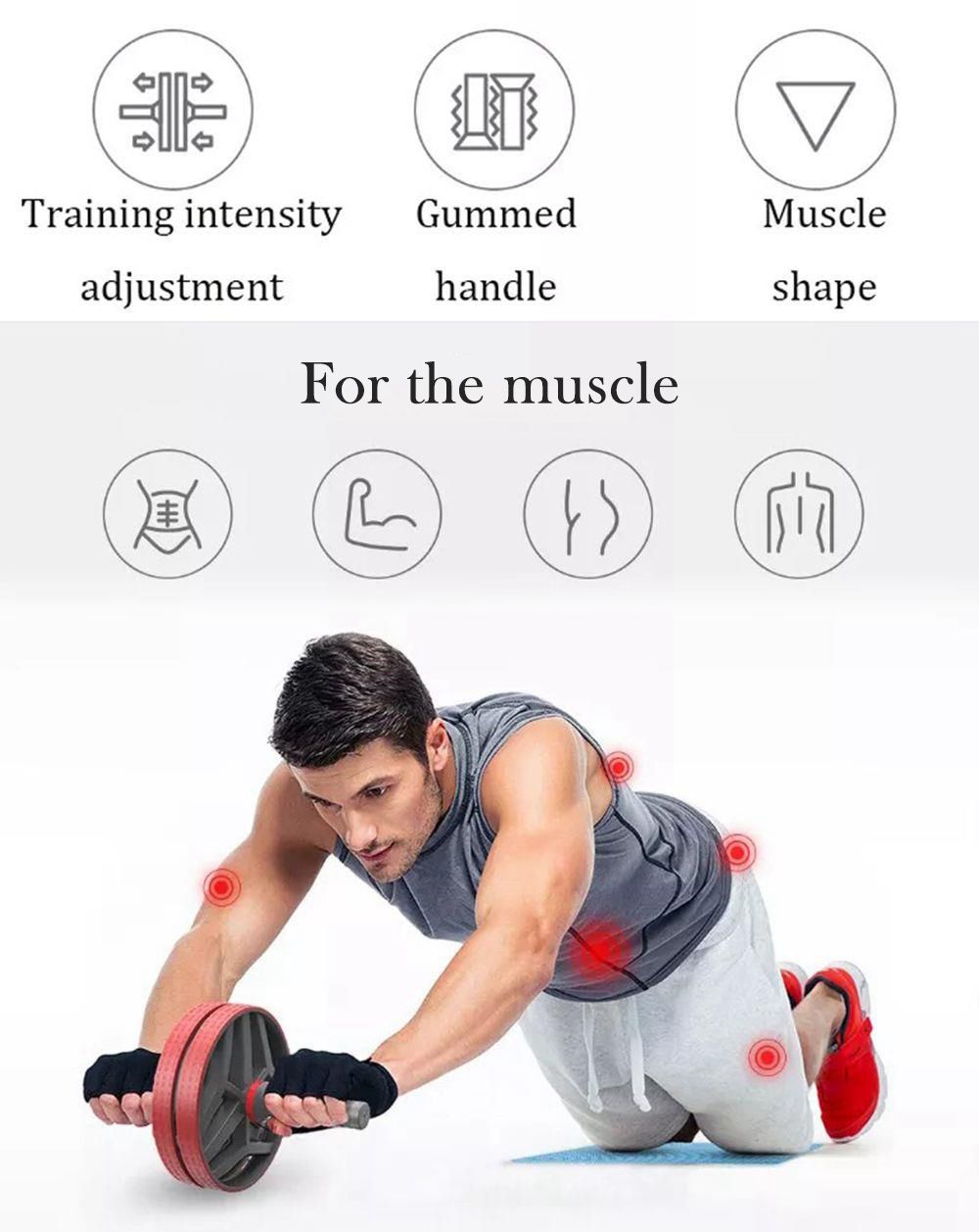 FED Indoor Abdominal Wheel Beginner Fitness Equipment Non-slip Handle By Xiaomi Youpin - Red 15 Xiaomi FED Indoor Abdominal Wheel Beginner Fitness Equipment Non-slip Handle - Red