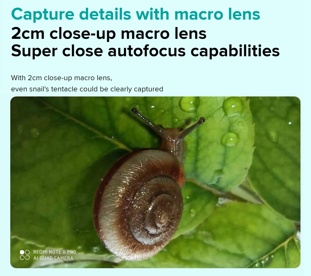 Xiaomi Redmi Note 8 Pro 6.53 Inch 4G LTE Smartphone MTK Helio G90T 8GB 128GB 64.0MP+8.0MP+2.0MP+2.0MP Quad Rear Cameras 4500mAh Battery MIUI 10 Fingerprint - White