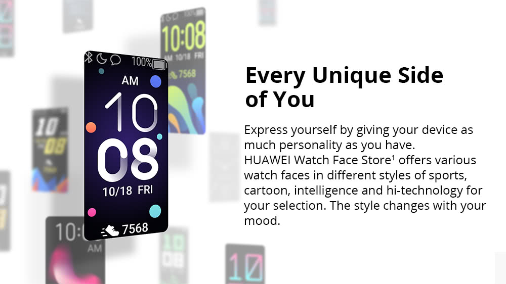 HUAWEI Band 4 Smart Bracelet 0.96 Inch AMOLED Touch Large Color Screen 5ATM Blood Oxygen Heart Rate Monitor Swimming Posture Recognition - Pink