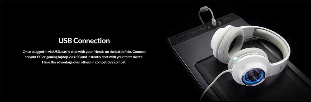 Edifier G4 USB Gaming Headset 7.1 Surround Sound Noise Reduction With Mic