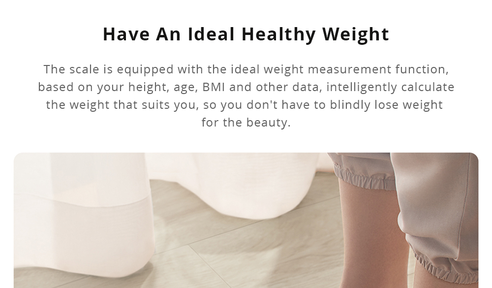 Xiaomi Smart Body Weight Scale 2 Bluetooth 5.0 APP Control LED Display Fitness Yoga Tools Scale - White