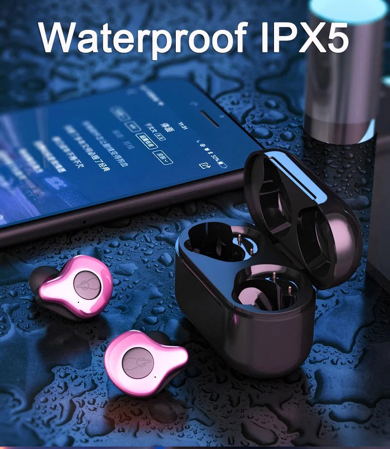 Sabbat E12 Ultra Qualcomm aptX AAC Bluetooth 5.0 TWS Earphones CVC 8.0 Independent Usage Siri Google Assistant 750mAh Charging Box - Red