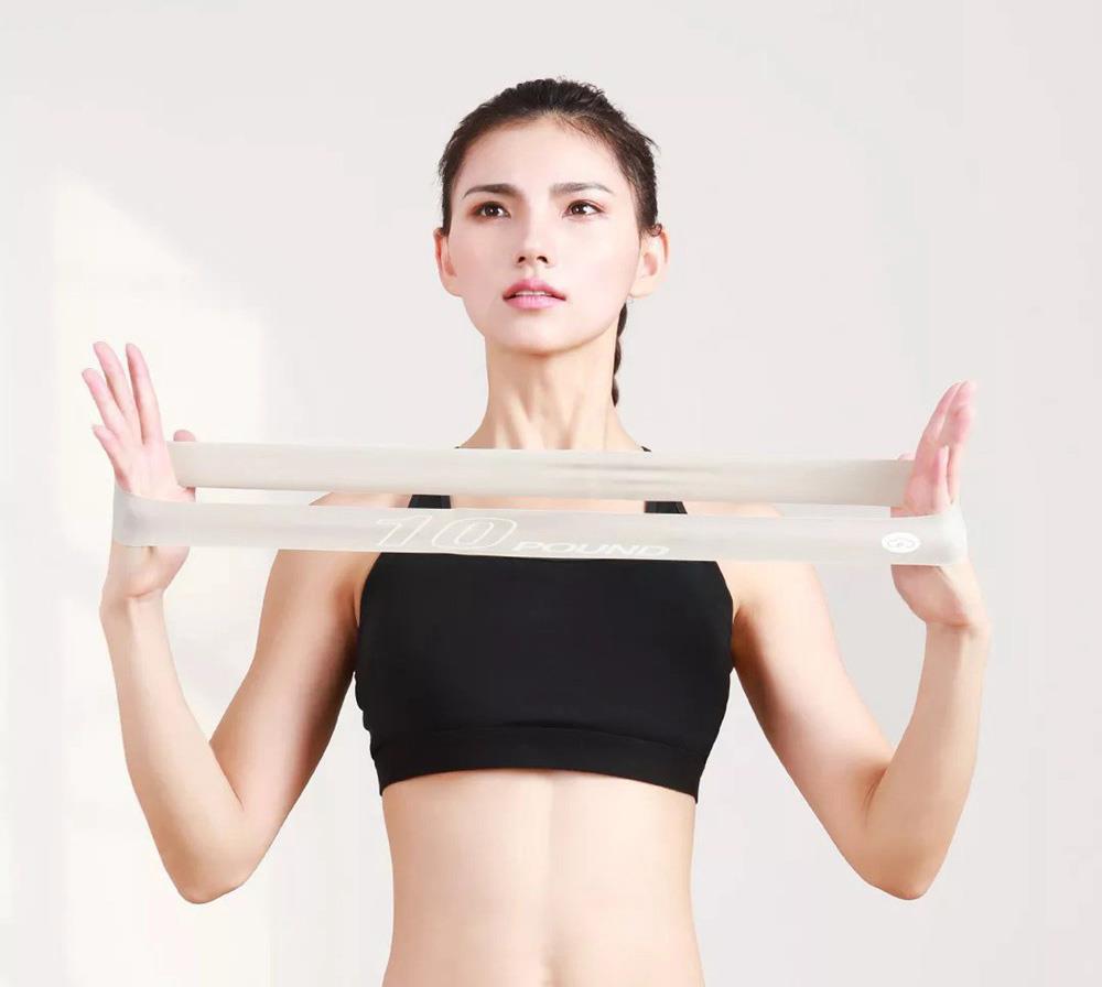 3pcs Xiaomi YUNMAI Elastic Band For Yoga Gymnastics Exercise 10lbs/20lbs/30lbs - Pink Series