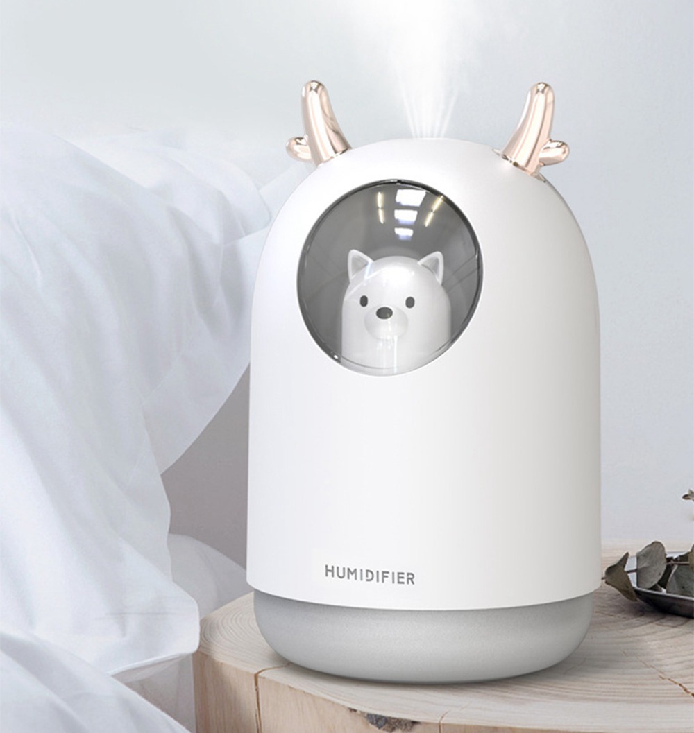 Desktop Humidifier 300ML USB Charging Mini Portable Aromatherapy Machine - White