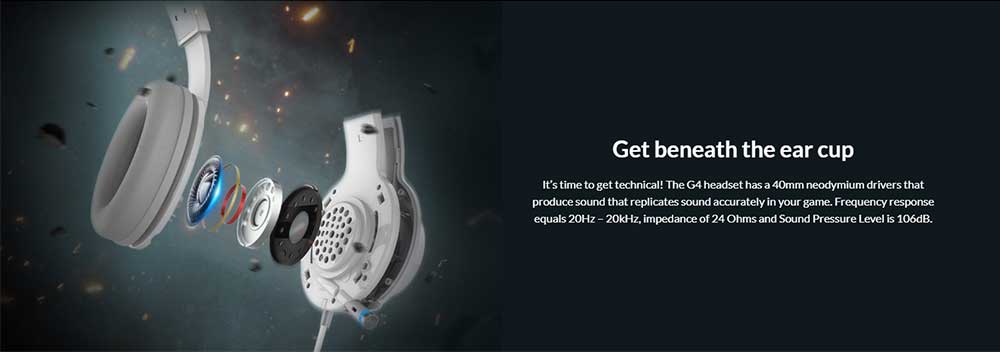 Edifier G4 USB Gaming Headset 7.1 Surround Sound Noise Reduction With Mic