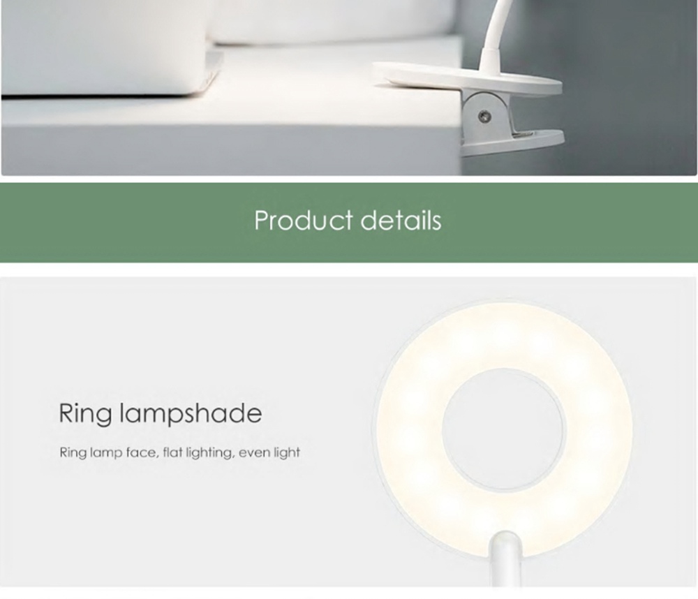 Xiaomi Mijia Yeelight YLTD10YL LED Clip-on Table Lamp - White