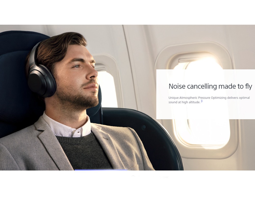 Sony WH1000XM3 Wireless DSEE HX/LDAC Headphones Black