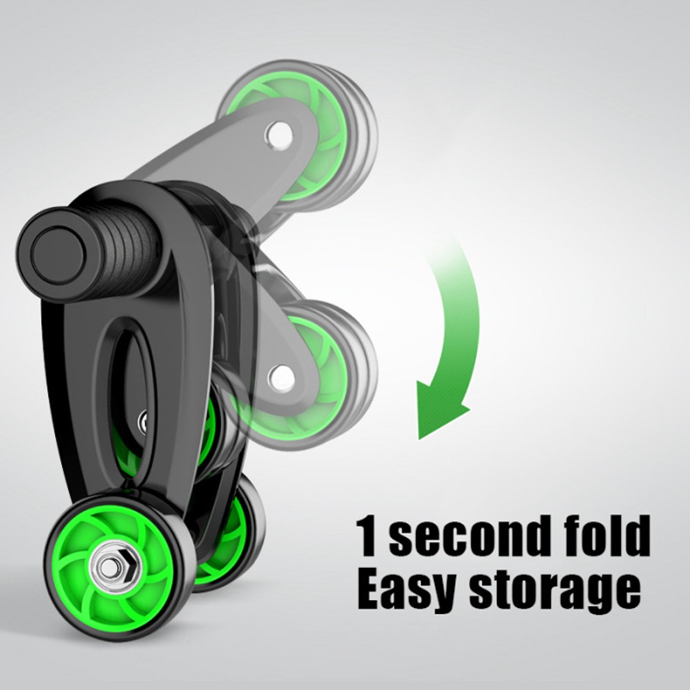 Folding Abdominal Wheel Abdomen Wheel Roller Home Fitness Equipment Training Device With Knee Pad