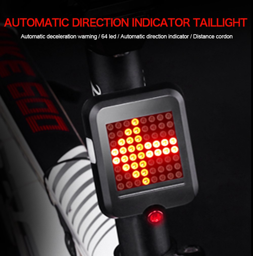 intelligent bicycle direction indicator light