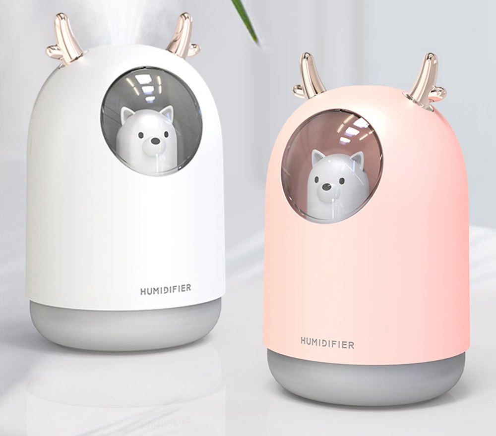 Desktop Humidifier 300ML USB Charging Mini Portable Aromatherapy Machine - White